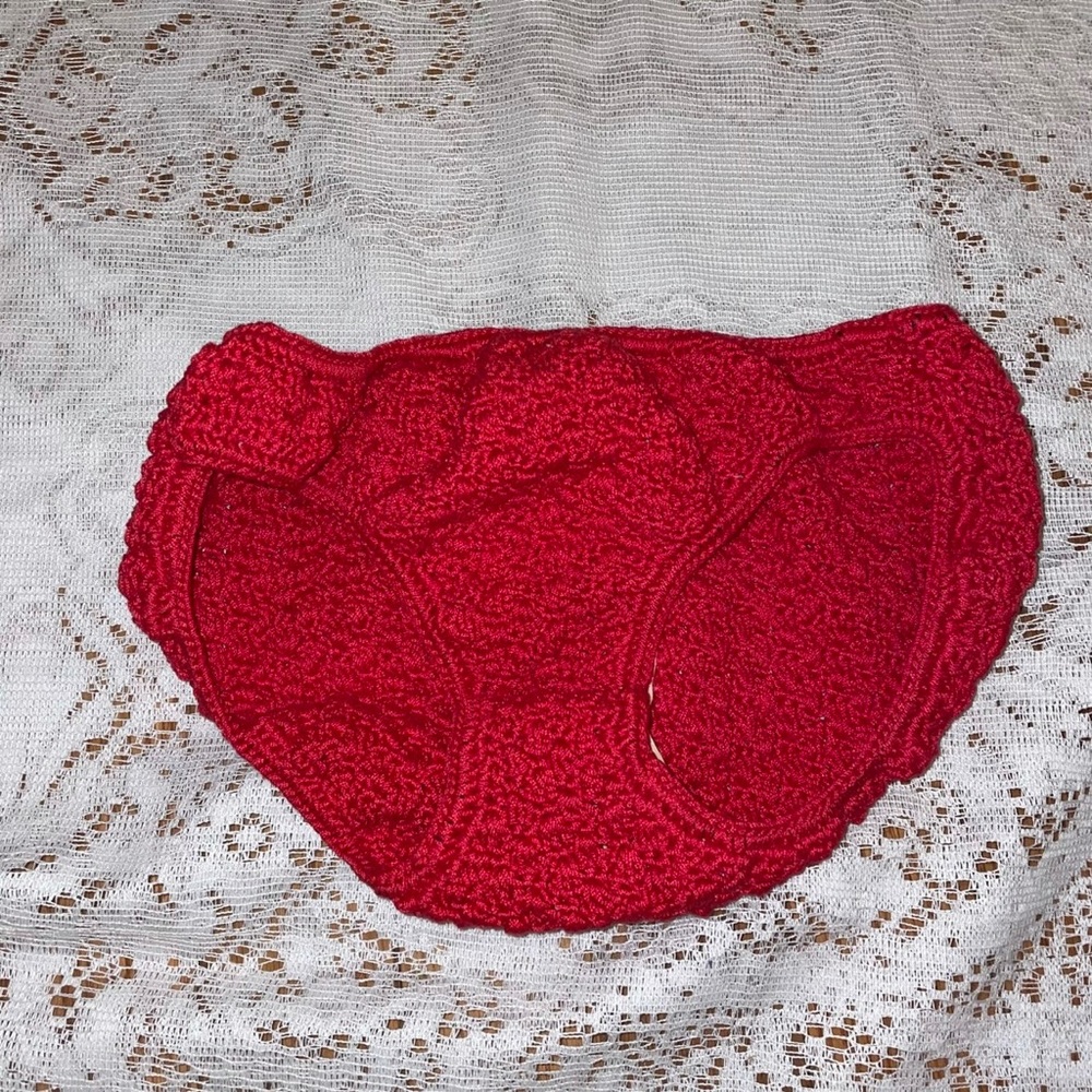 Ocean swimwear vintage knitted bikini bottoms